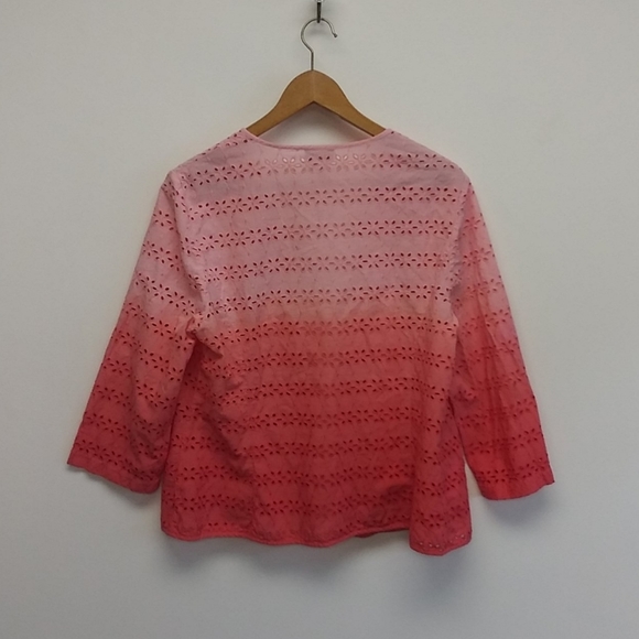 NWT Chico's Coral Fusion Ombre Jacket - Picture 11 of 12